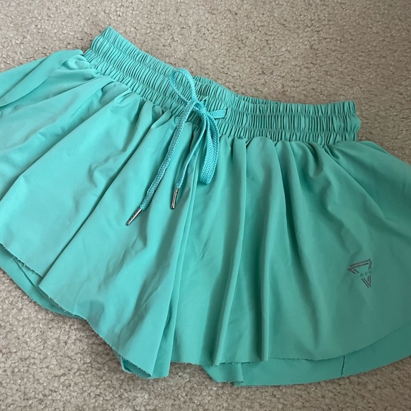 Mint Green Butterly Athletic Shorts - Picture 2 of 5